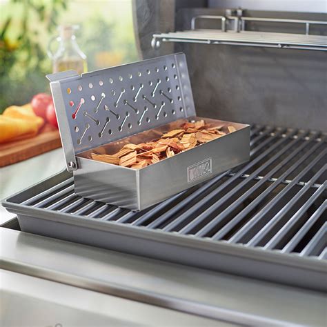 weber stainless steel smoker box stores|weber smoker box accessory.